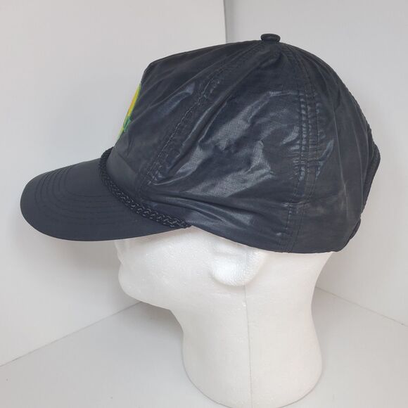 Vintage Black Hawaii Marlin Fish Hat Cap Embroidered Outdoor Snapback Sportsman - Picture 3 of 8